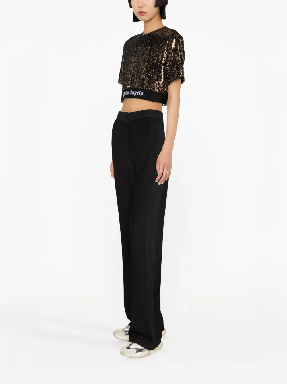 Sequined Crop Top