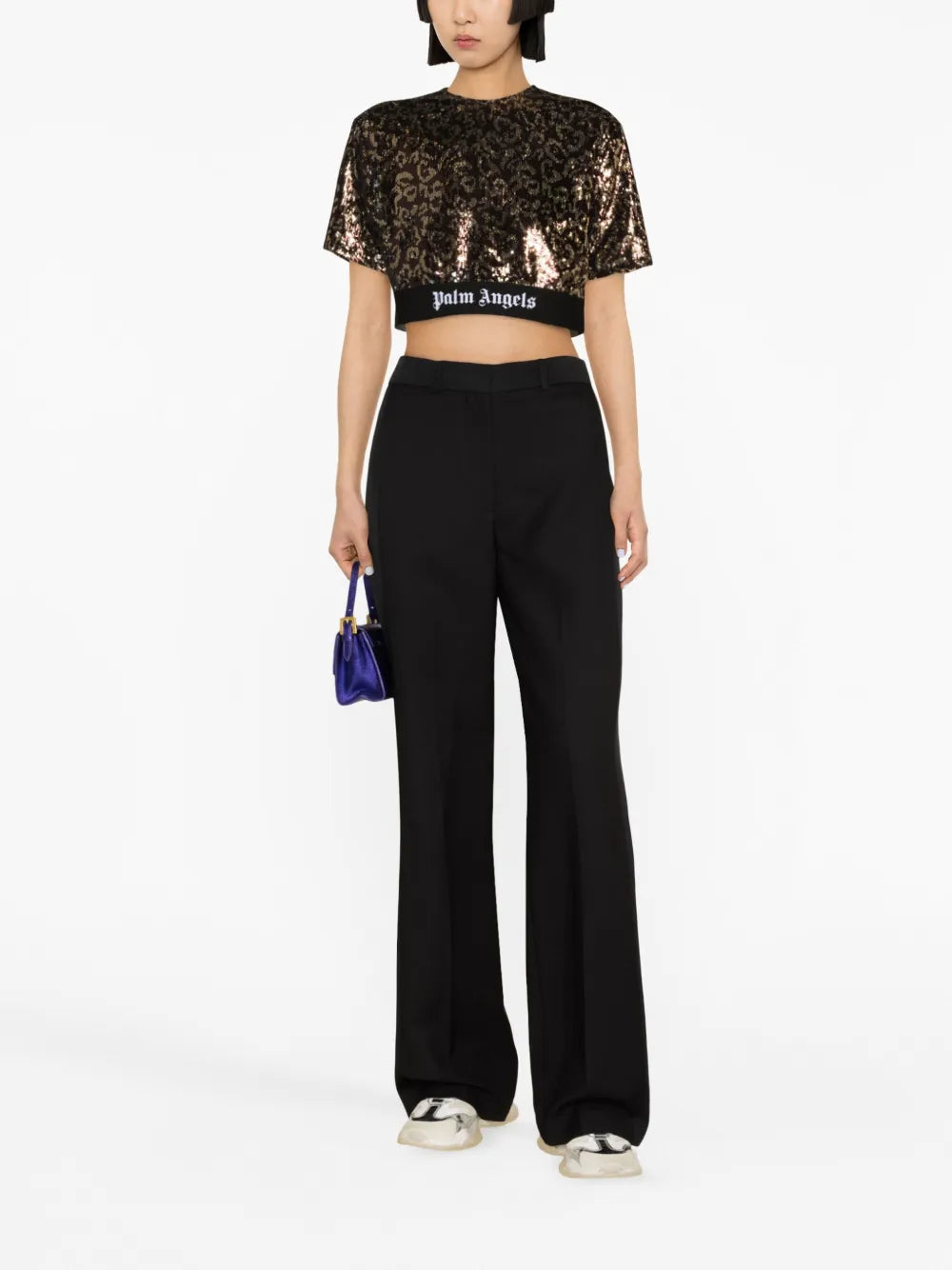 Sequined Crop Top