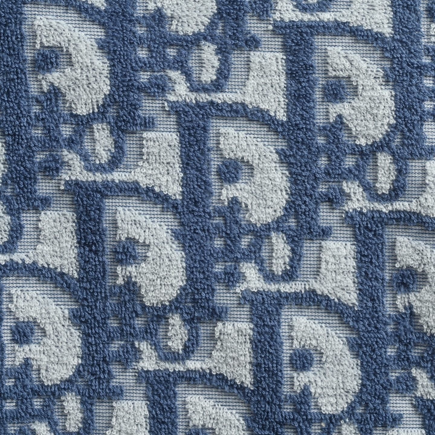 Oblique Monogram Toweling T-Shirt | Blue