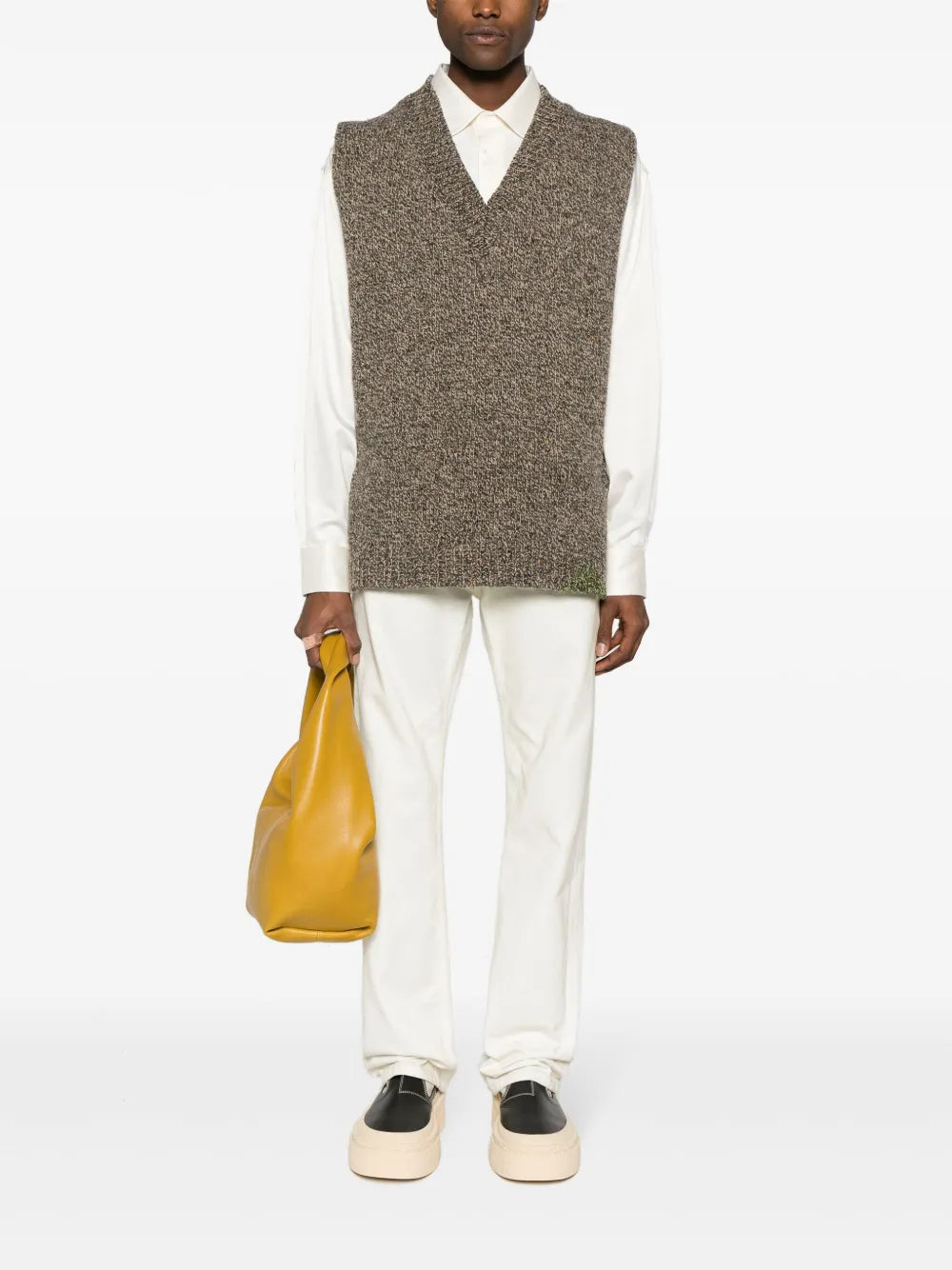 White Utility Silk Shirt