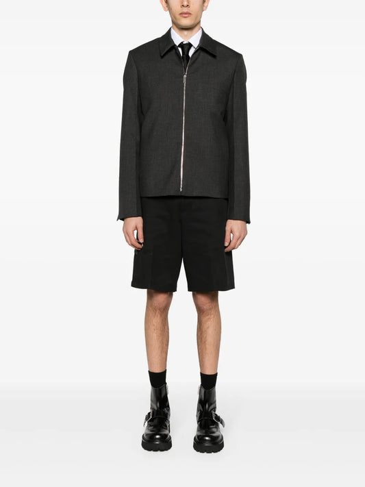 Zip-Up Wool Jacket