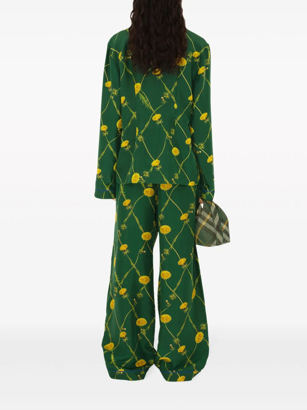 Floral Print Wide-Leg Trousers