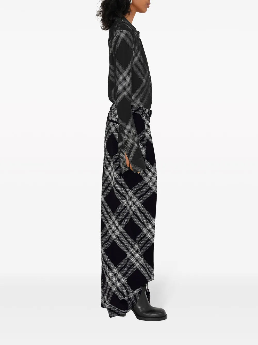 Print Wide-Leg Trousers