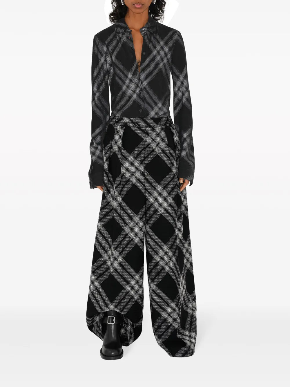 Print Wide-Leg Trousers