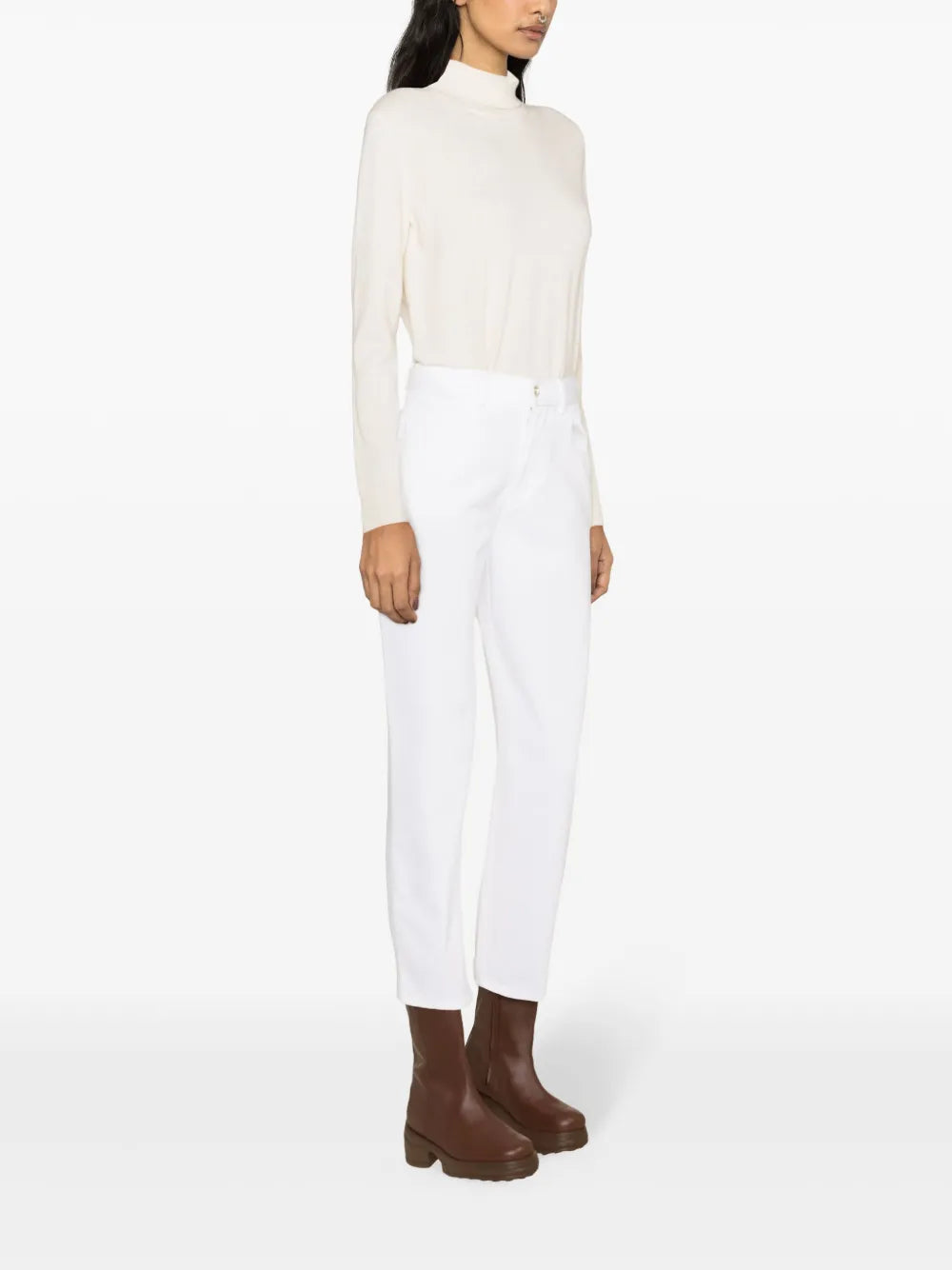 Wide-Leg Cotton Trousers