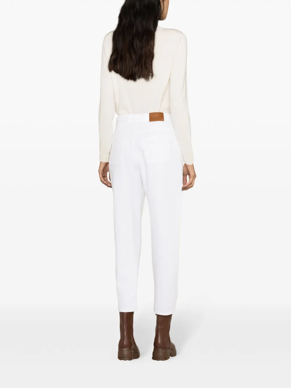 Wide-Leg Cotton Trousers