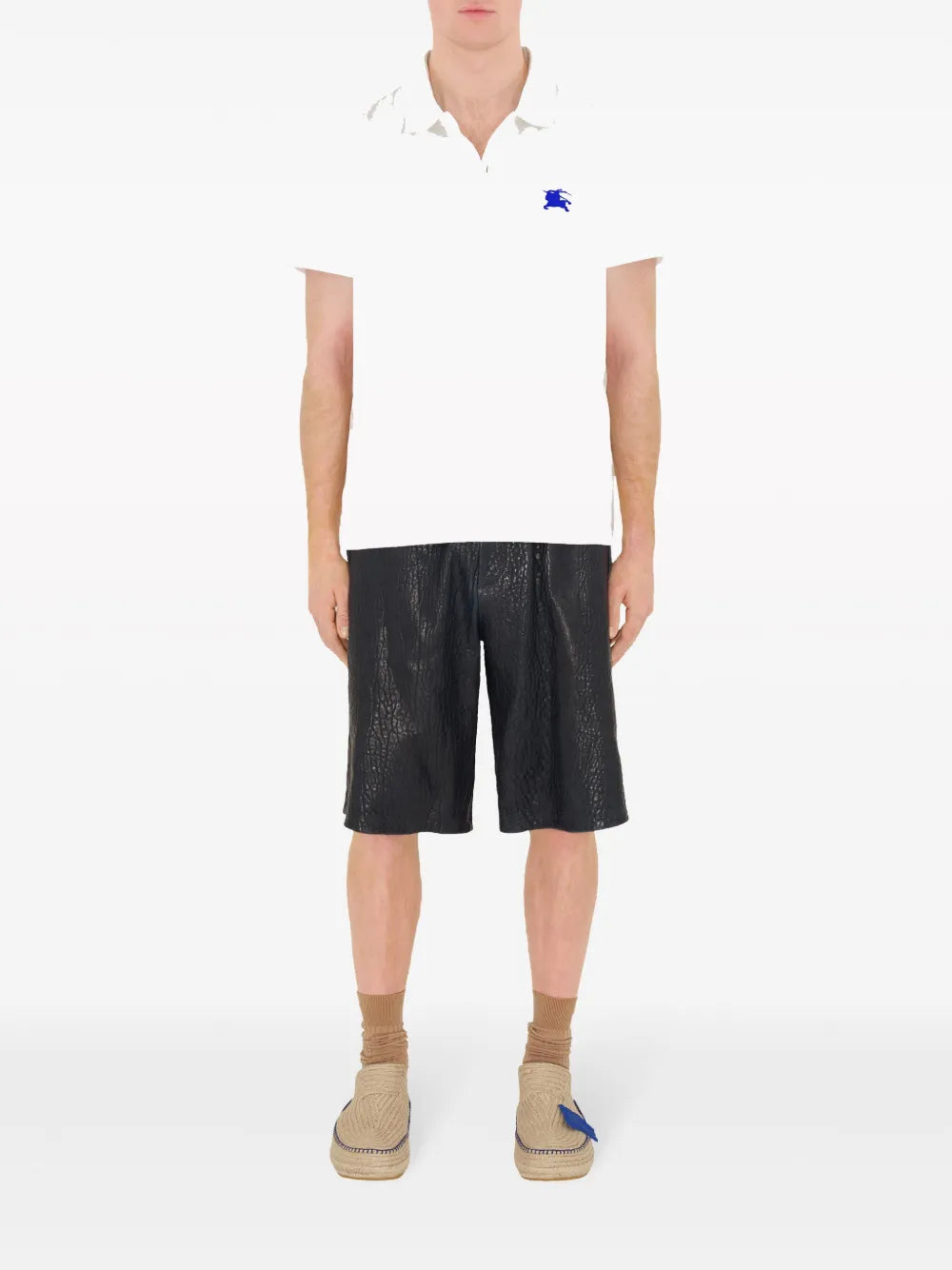 White Polo with Signature Equestrian Logo
