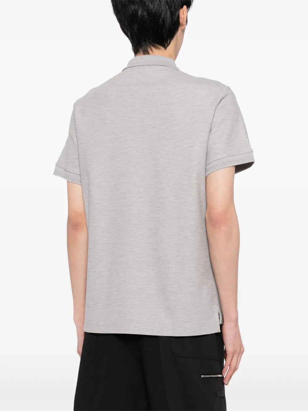 Grey Polo with Tonal TB Monogram