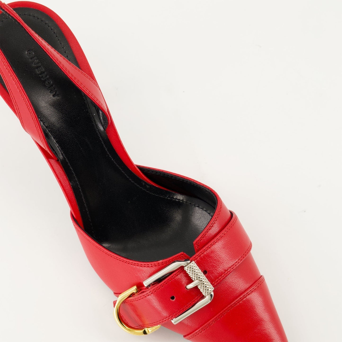 Buckle Slingback Pumps