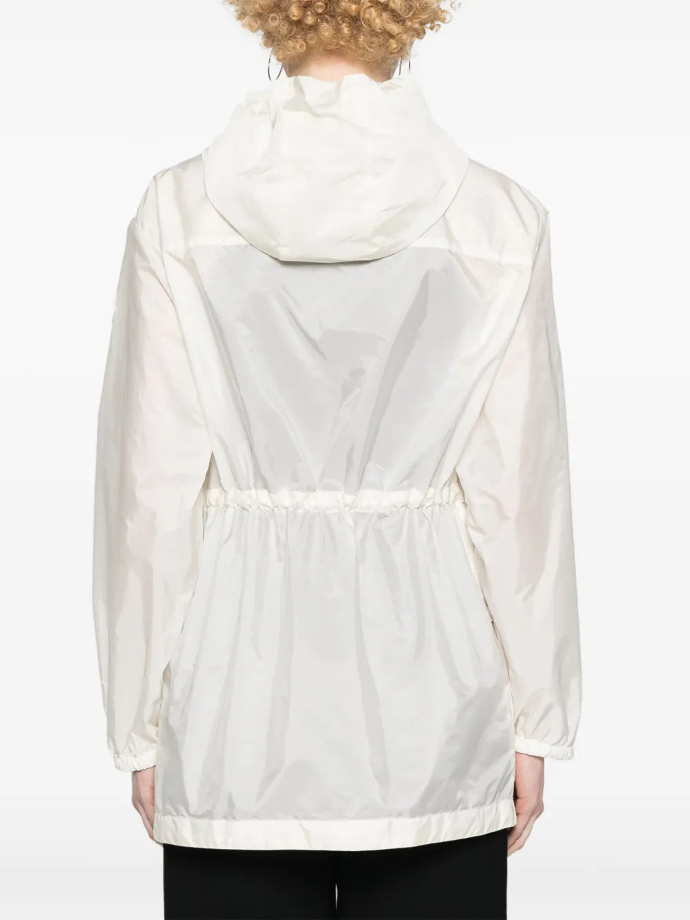 Hooded Drawstring Windbreaker Jacket