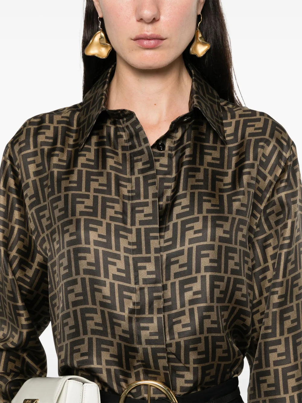 Monogram Silk Shirt
