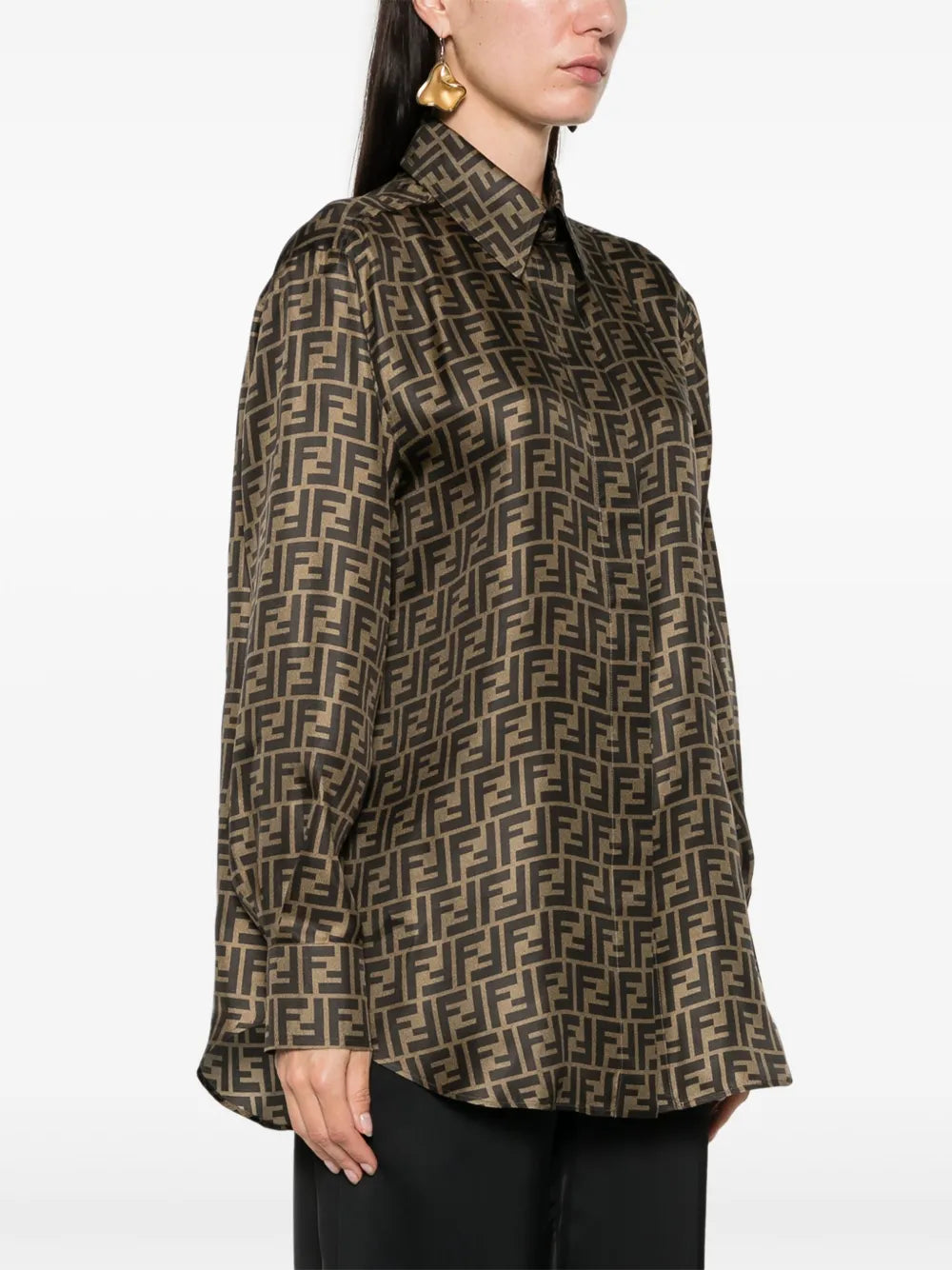 Monogram Silk Shirt