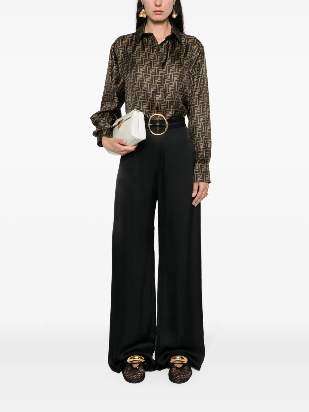 Monogram Silk Shirt