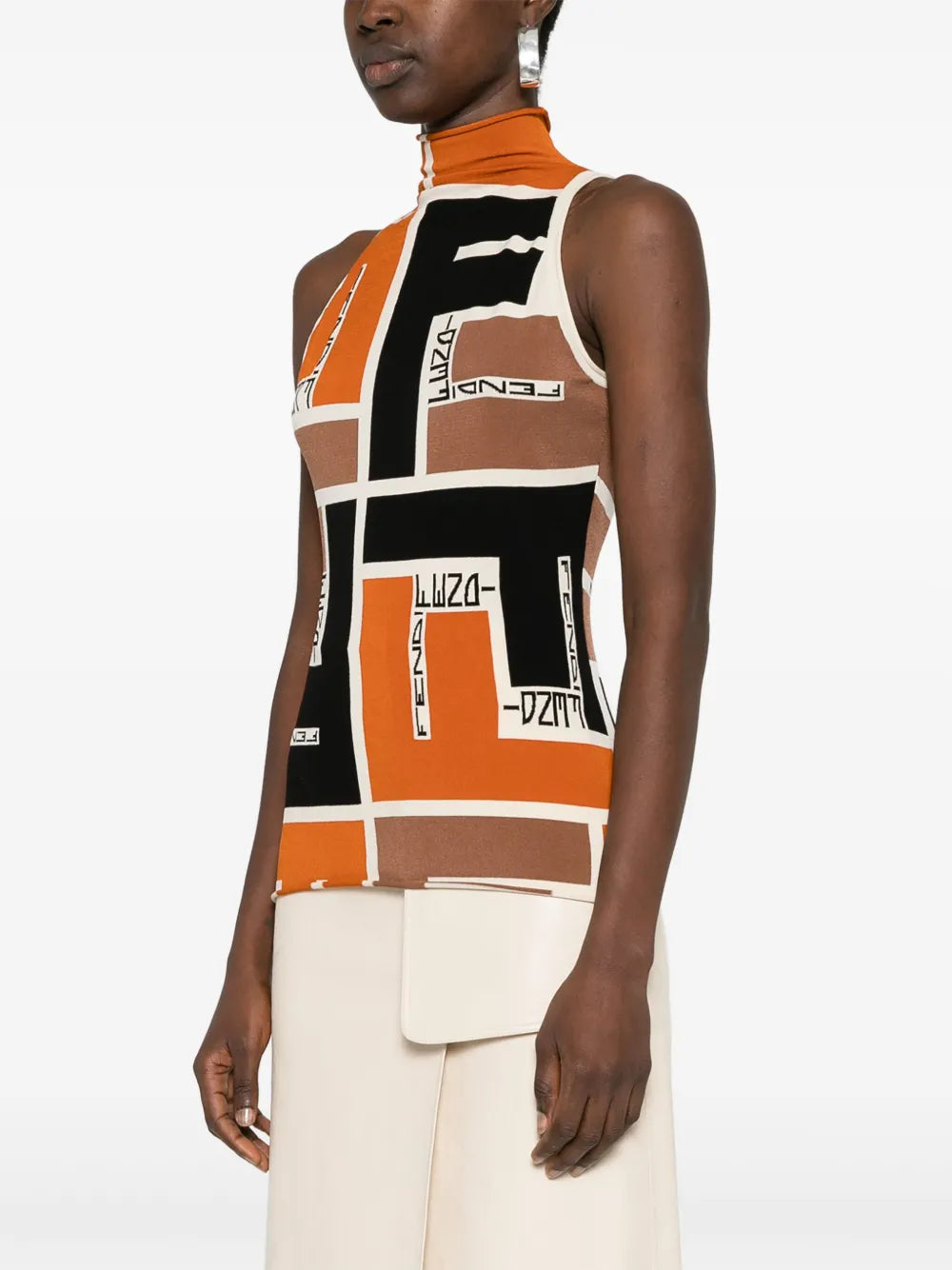 Sleeveless Top in Lycra®