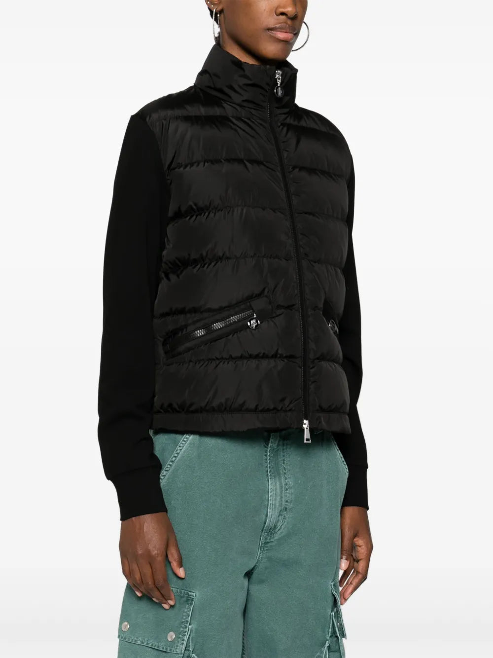 Hybrid Puffer Knit Jacket