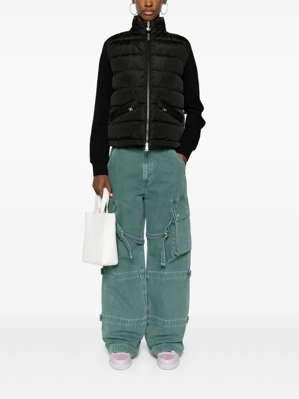 Hybrid Puffer Knit Jacket