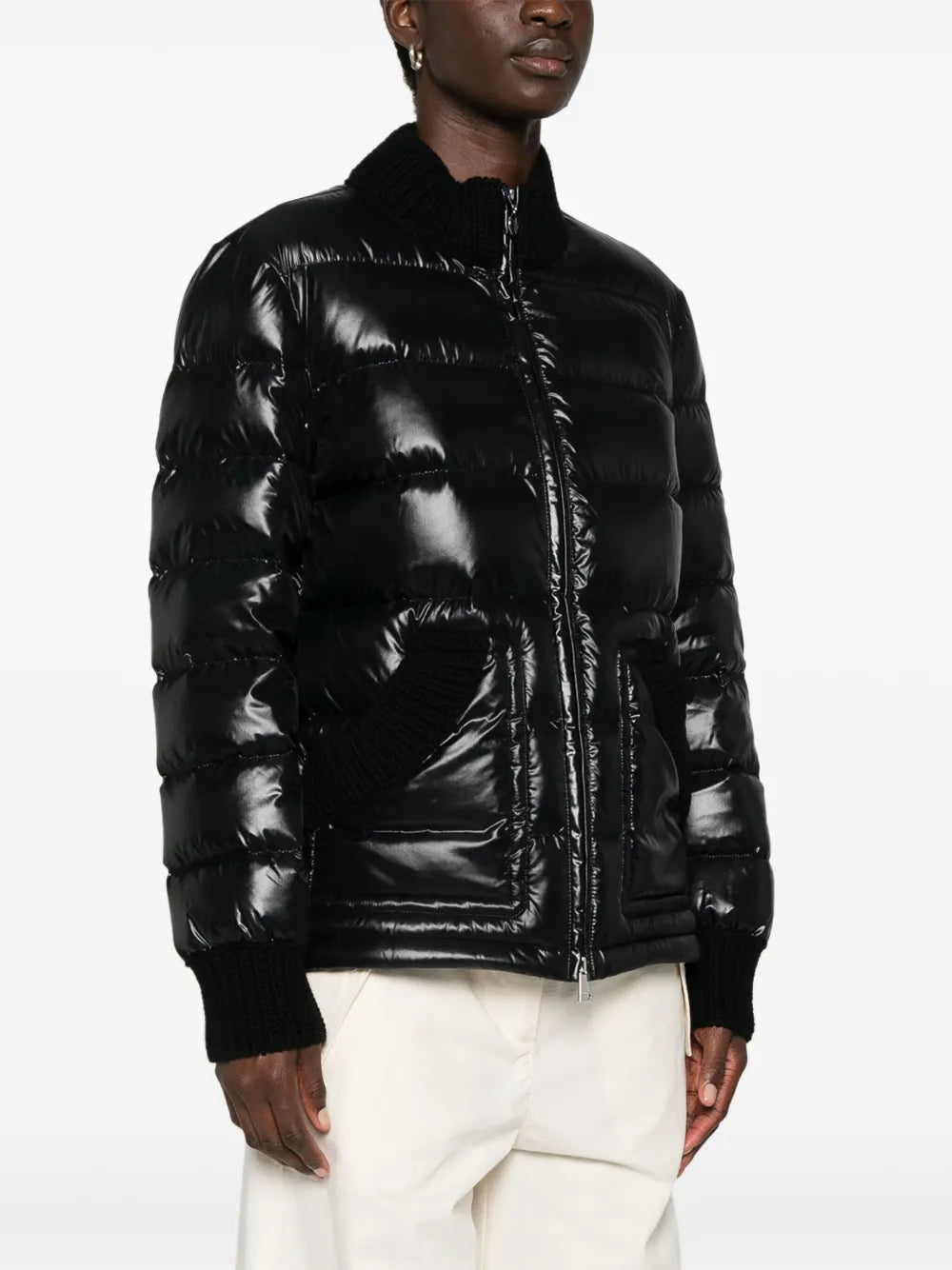 Glossy Quilted Puffer Jacket