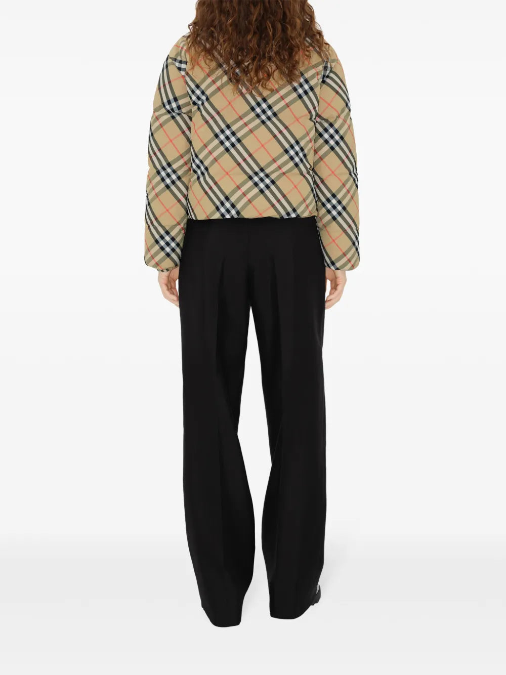 Vintage Check Puffer Jacket