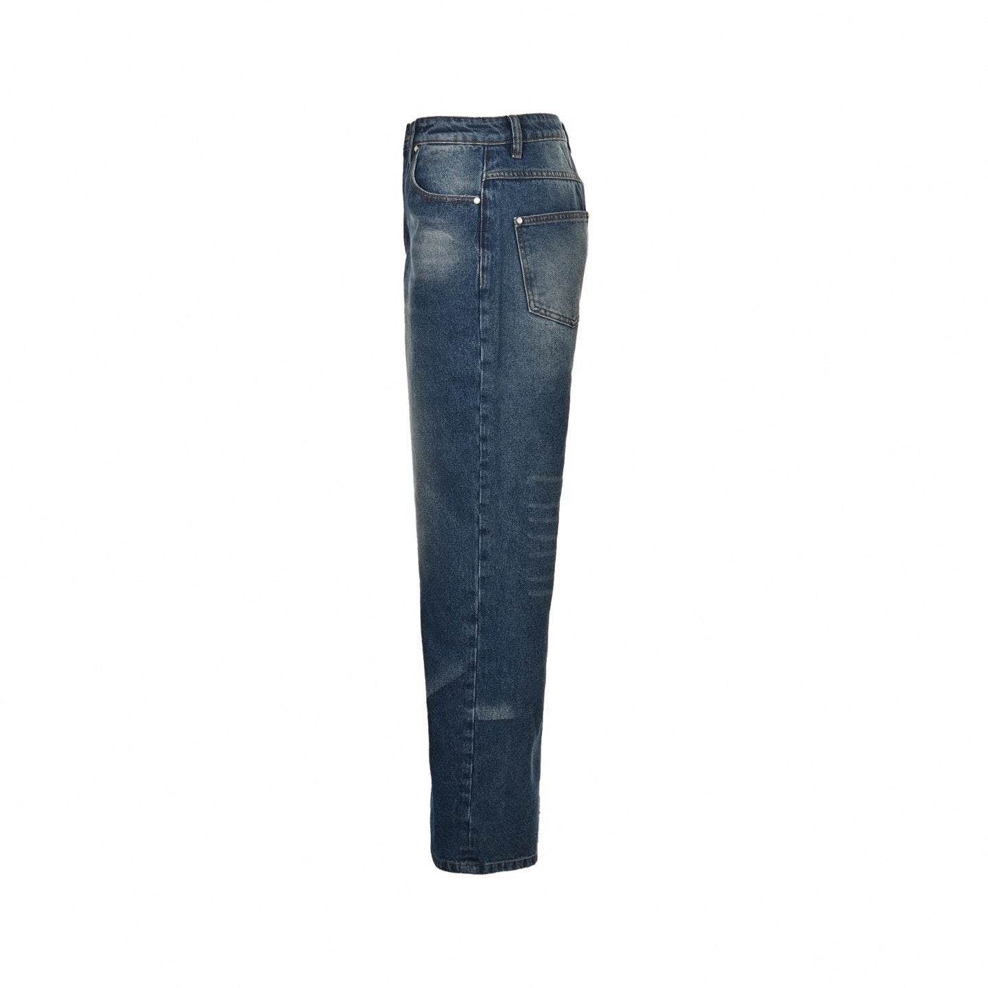 Vintage Wash Blue Denim Jeans