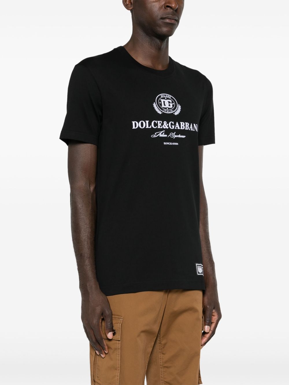 Gabbana Cotton Logo Print T-Shirt