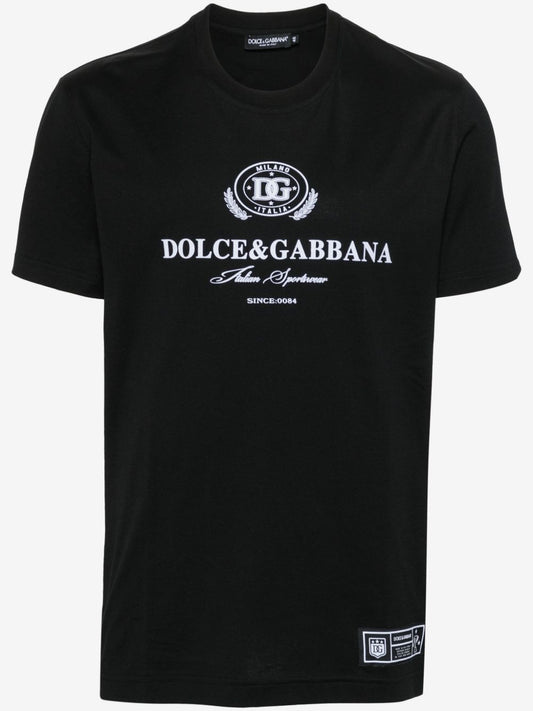 Gabbana Cotton Logo Print T-Shirt