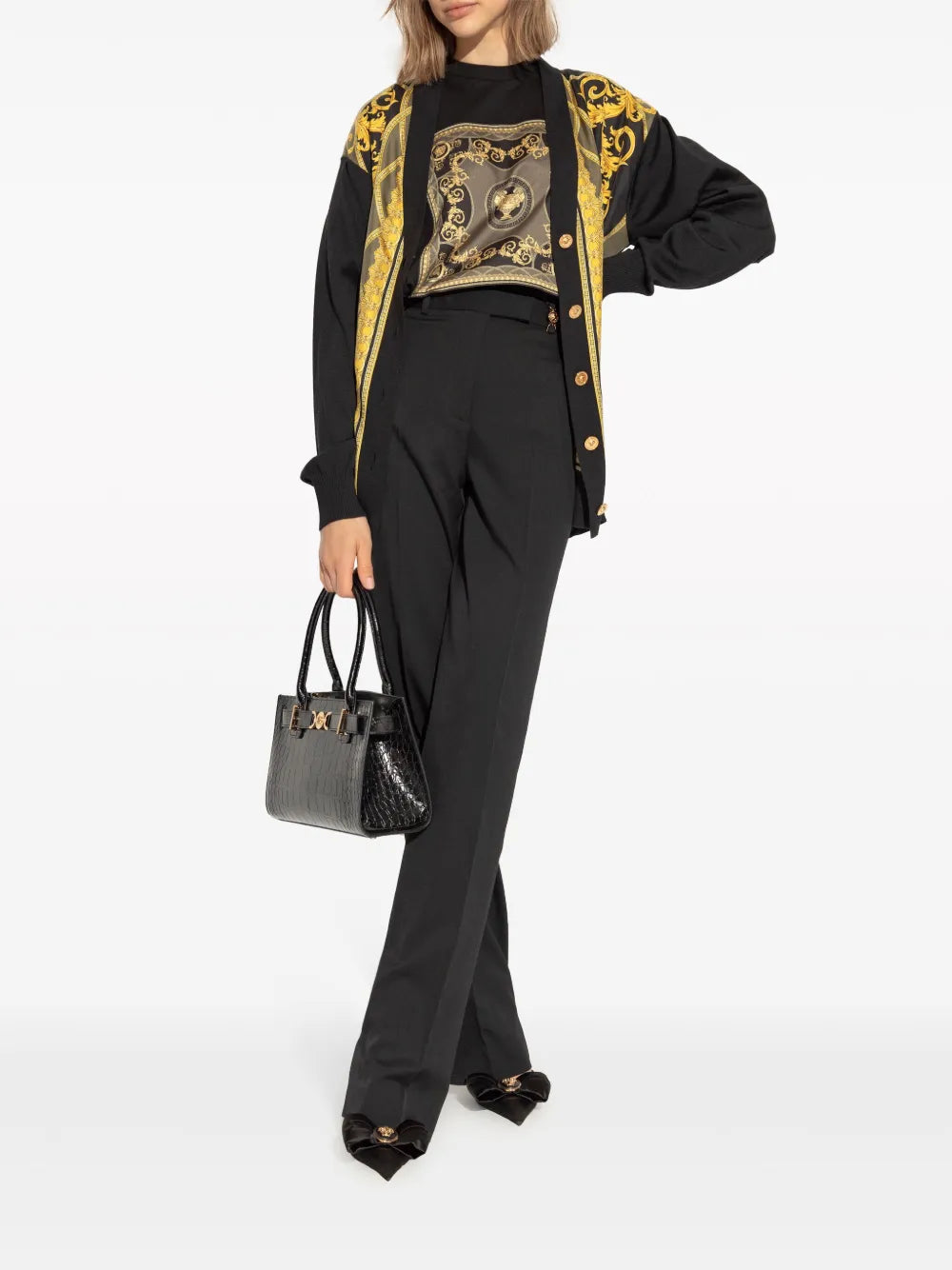 Baroque Print Oversized T-Shirt
