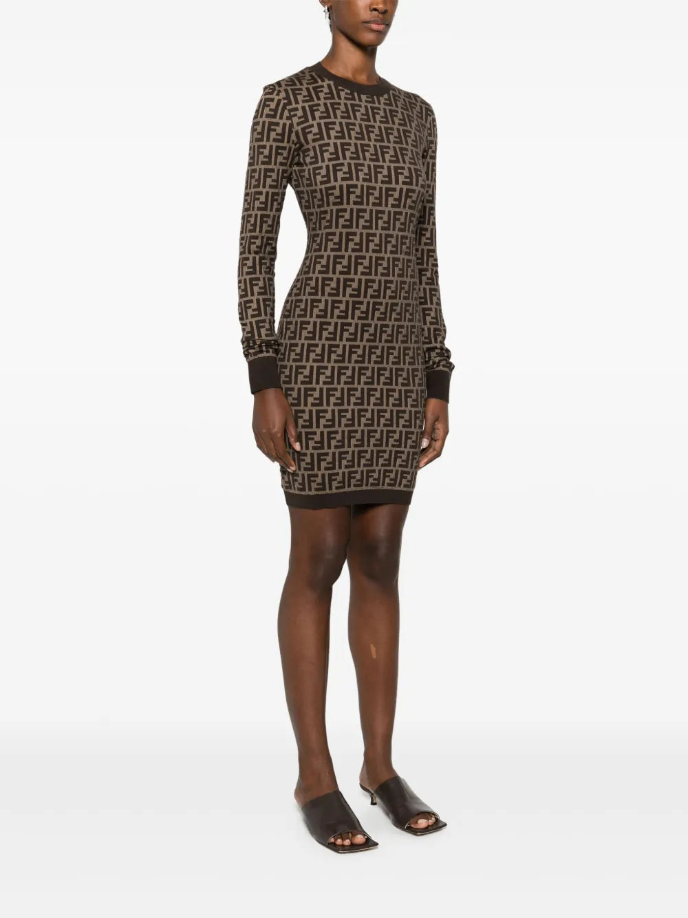 Monogram Knit Bodycon Dress