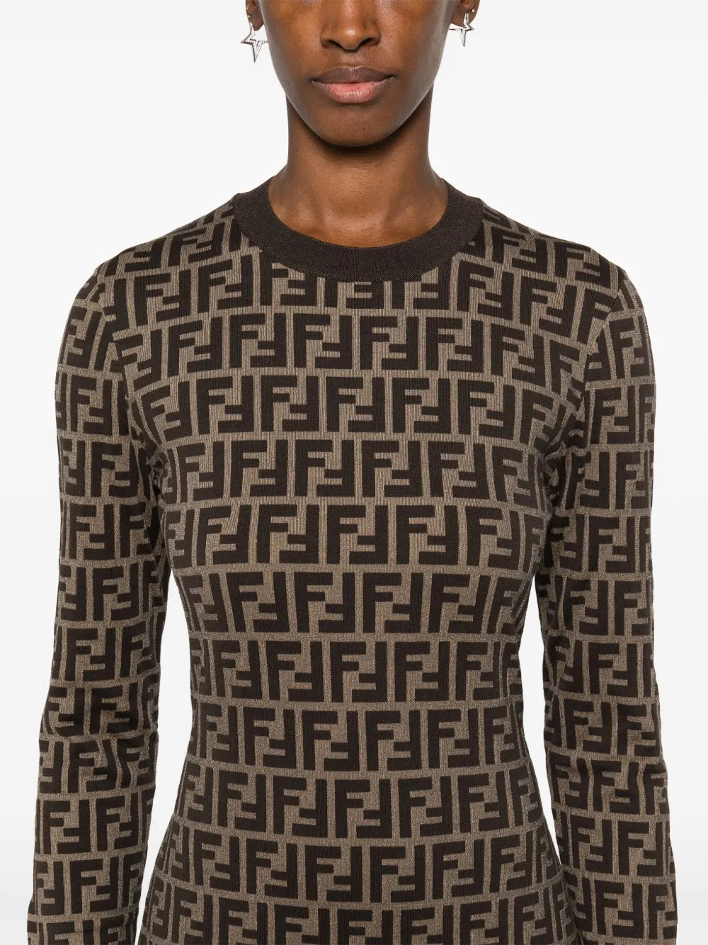 Monogram Knit Bodycon Dress