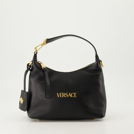 Logo Leather Hobo Bag