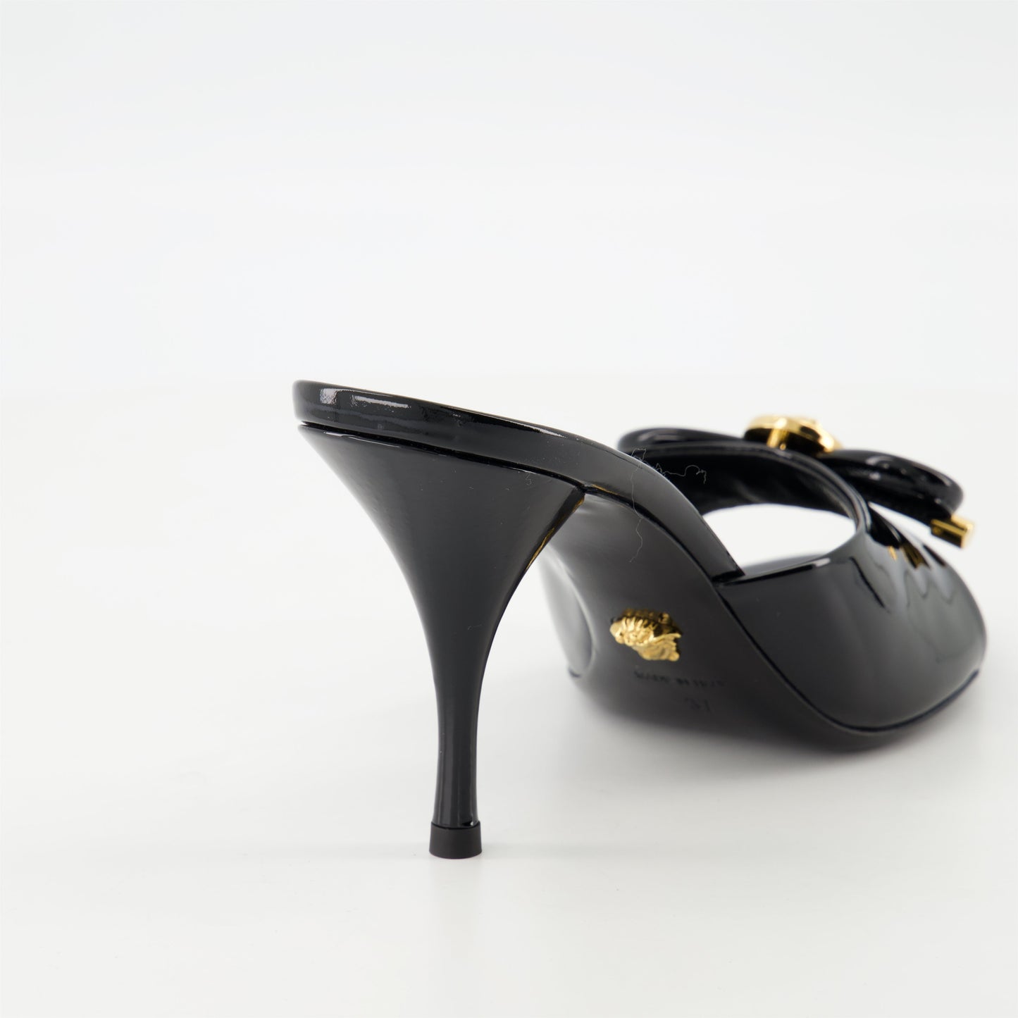 Patent Leather Mule Heels