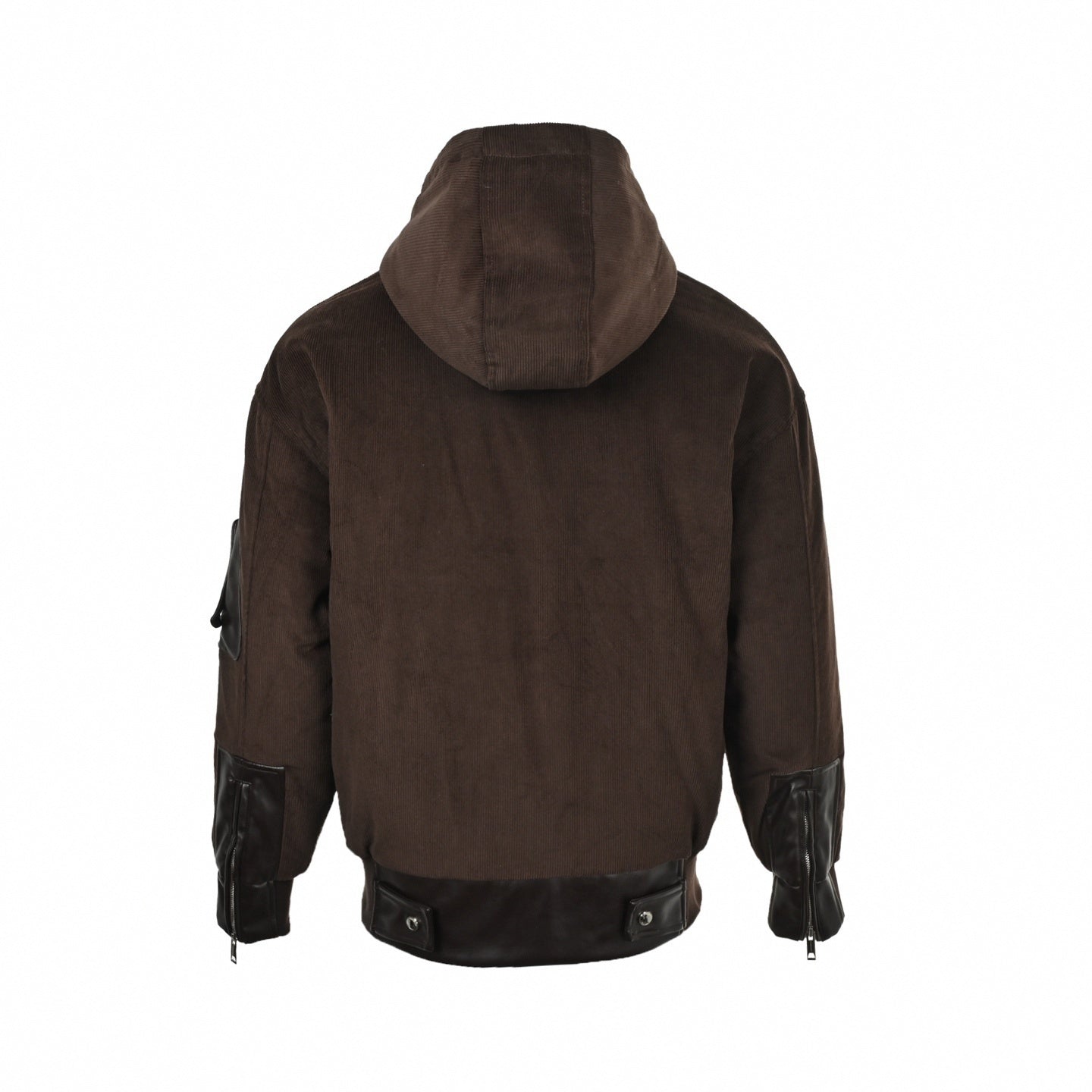 Embossed Equestrian Knight Panel Hooded Jacket