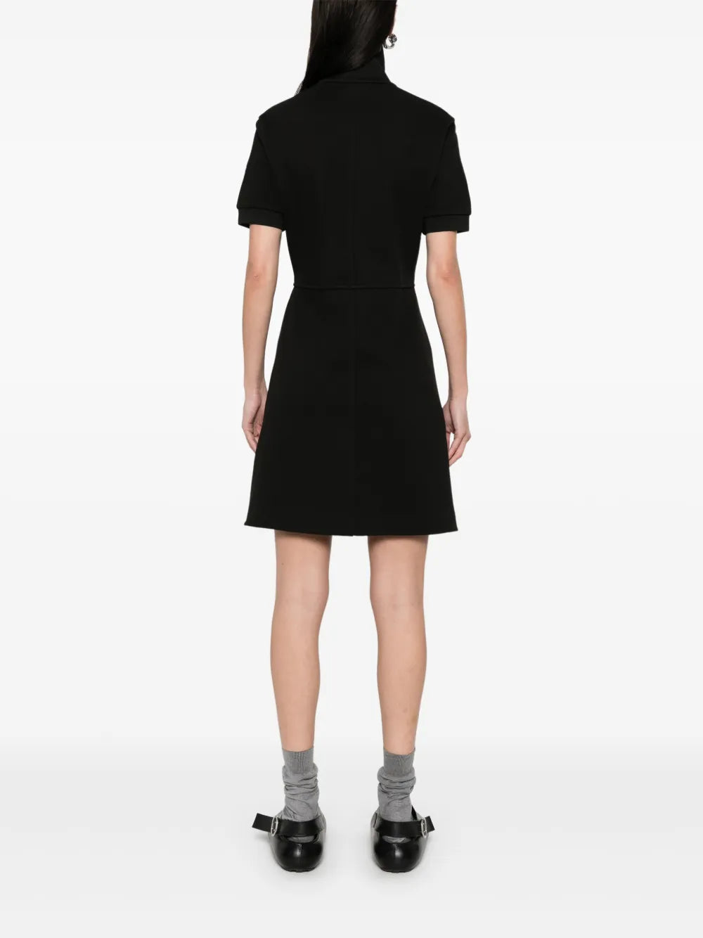 Zip-Front A-Line Mini Dress