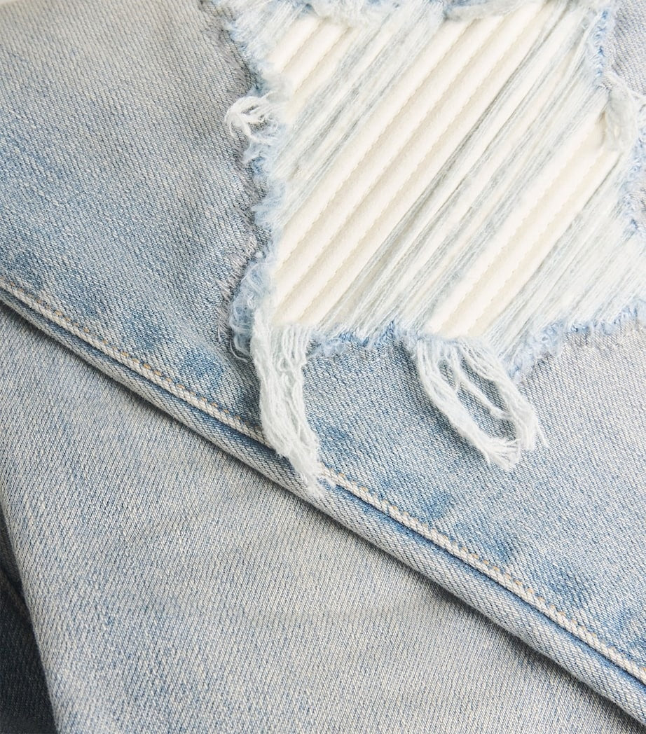 MX1 Suede-Panel Distressed Straight