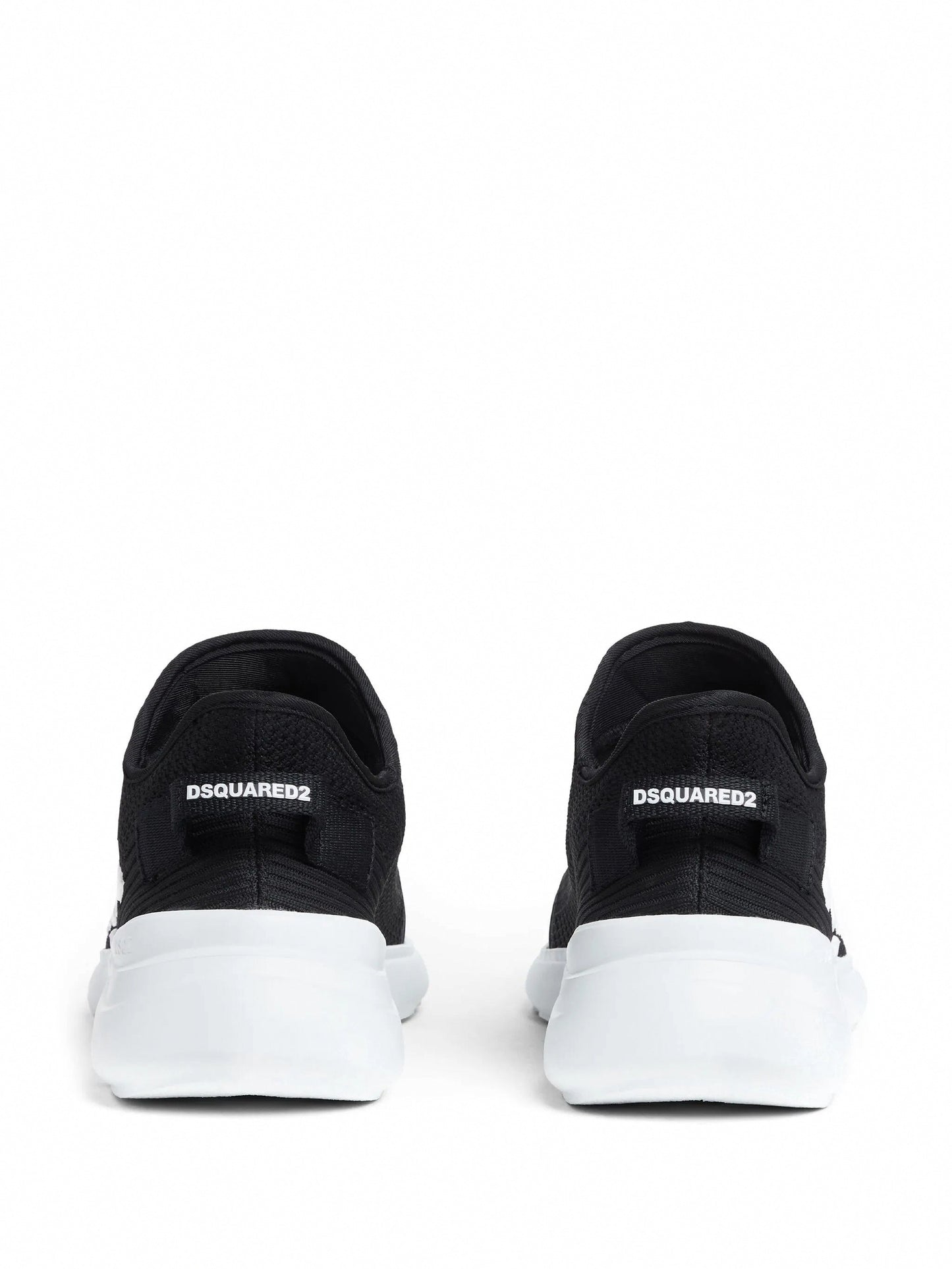 Embossed-Logo Knit Sneakers