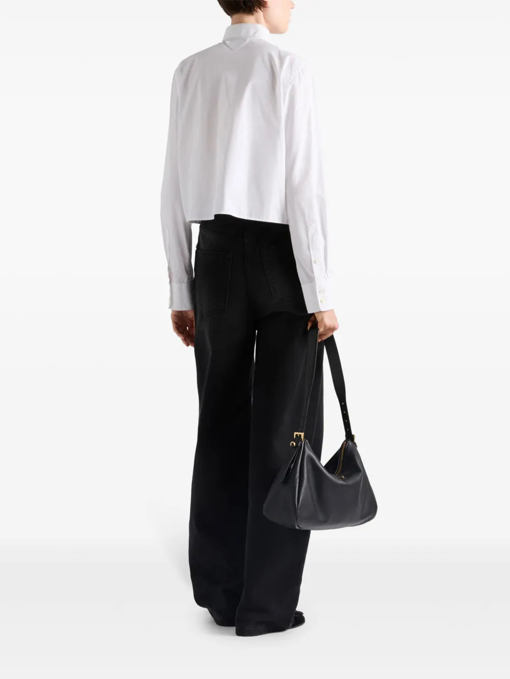 Crystal Embellished Collar Shirt
