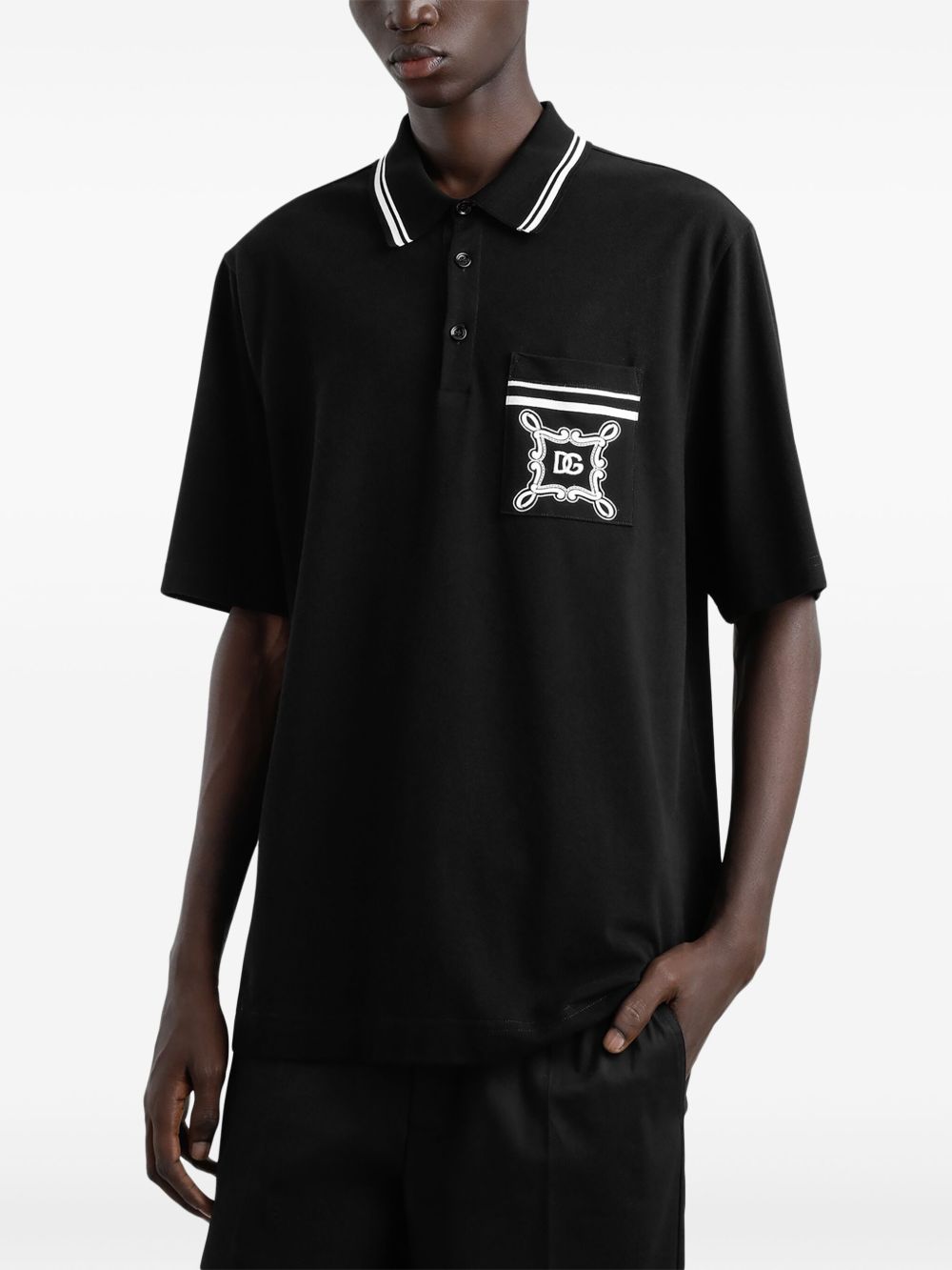 Gabbana Logo-Print Polo Shirt