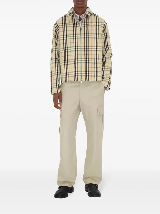 Checked Harrington Jacket