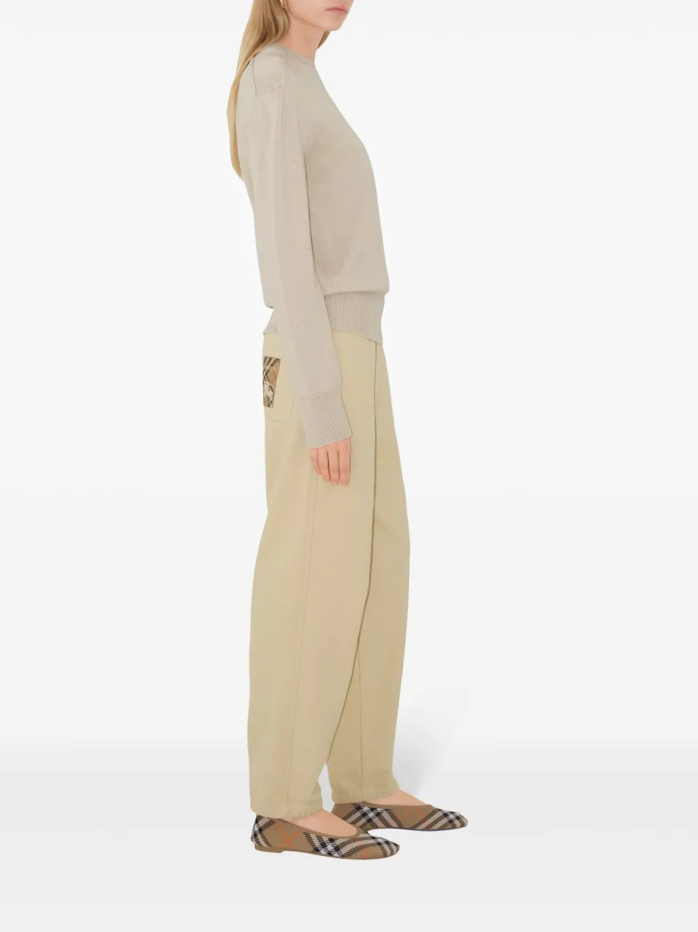 Cream Jogger Trousers