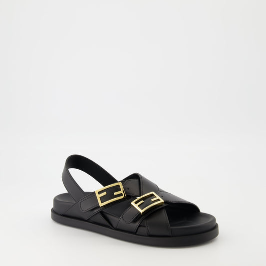 Sandals with Buckle Hardware