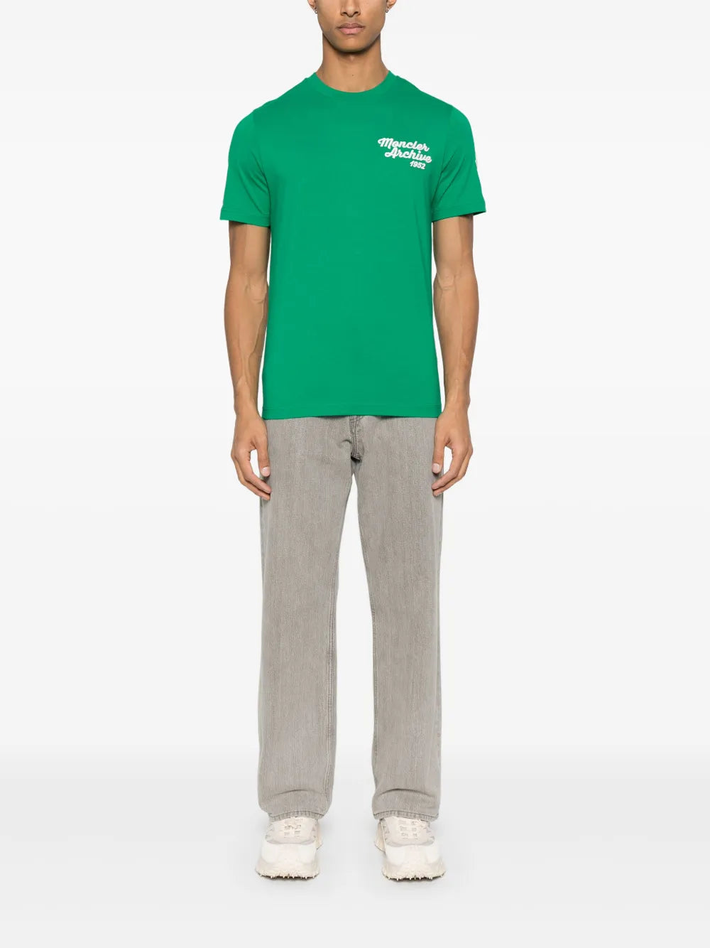 Green Embroidered Logo T-Shirt