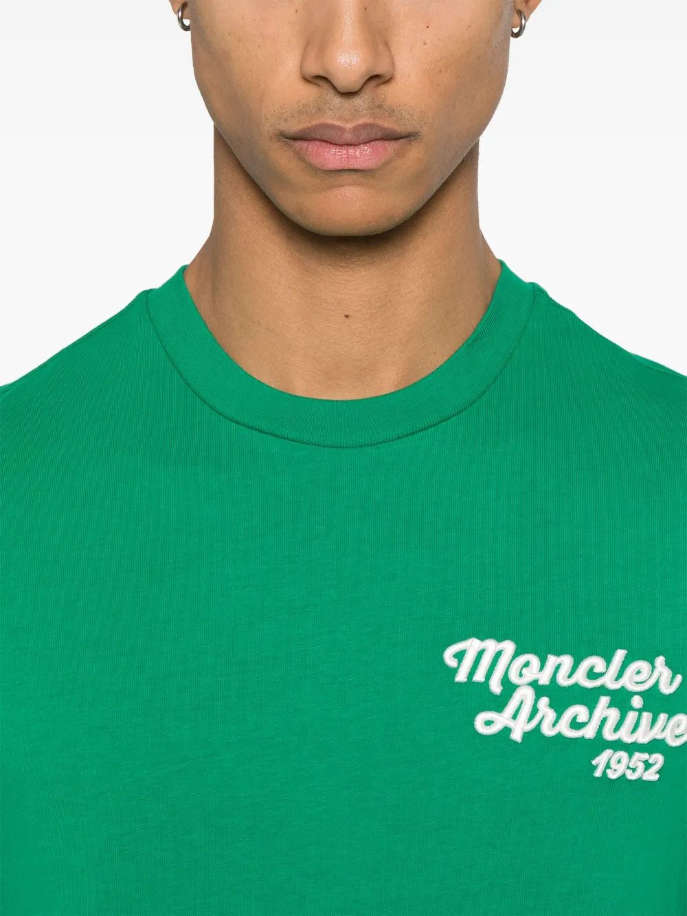 Green Embroidered Logo T-Shirt
