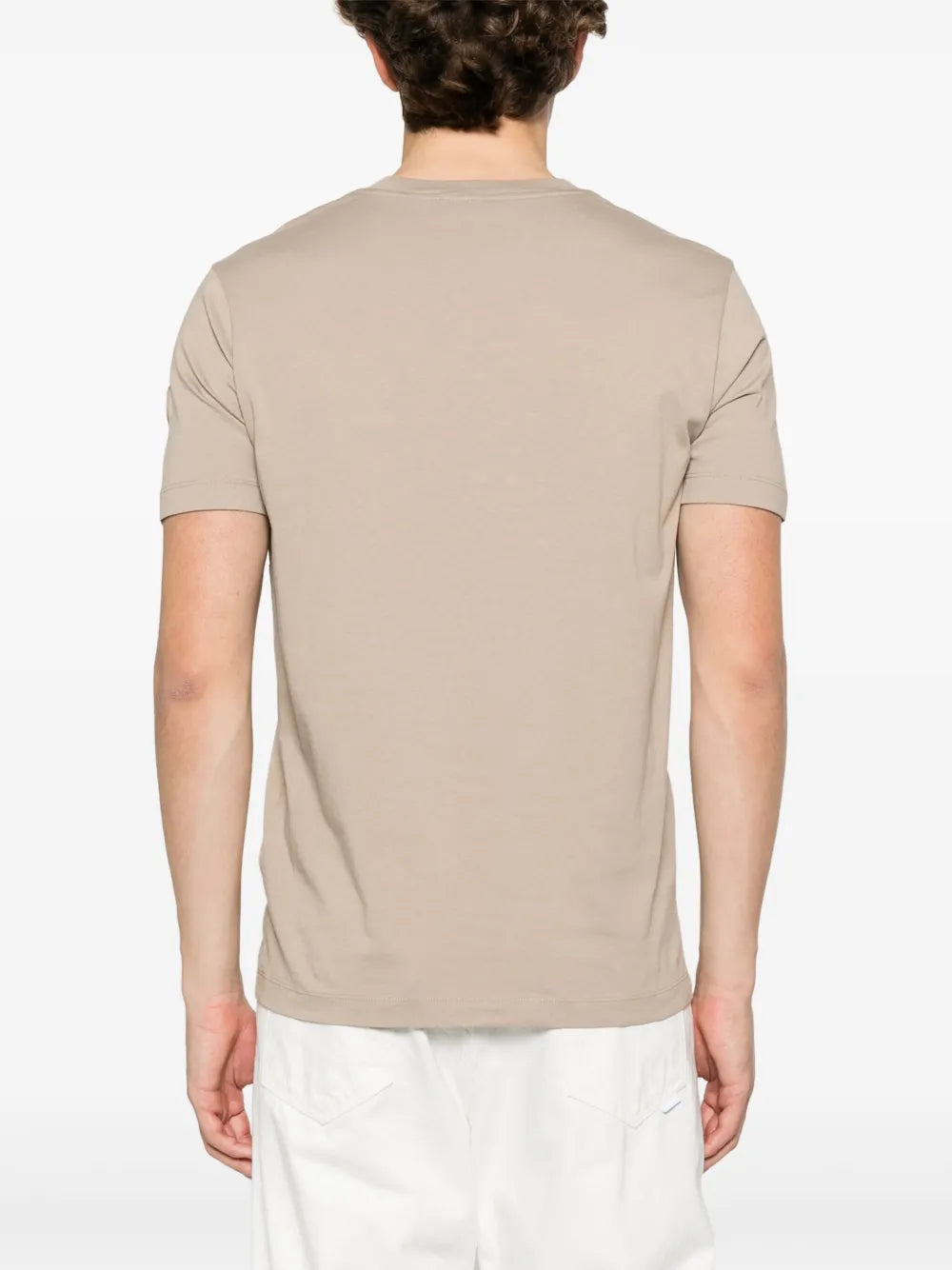 Beige Blurred Logo T-Shirt