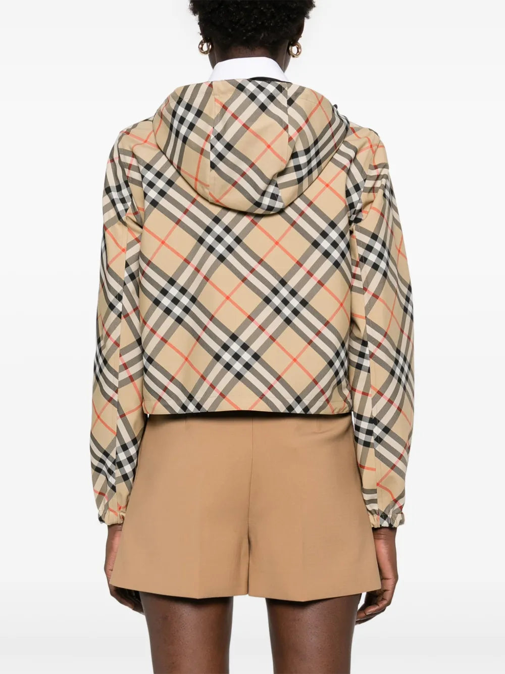 Vintage Check Hooded Jacket