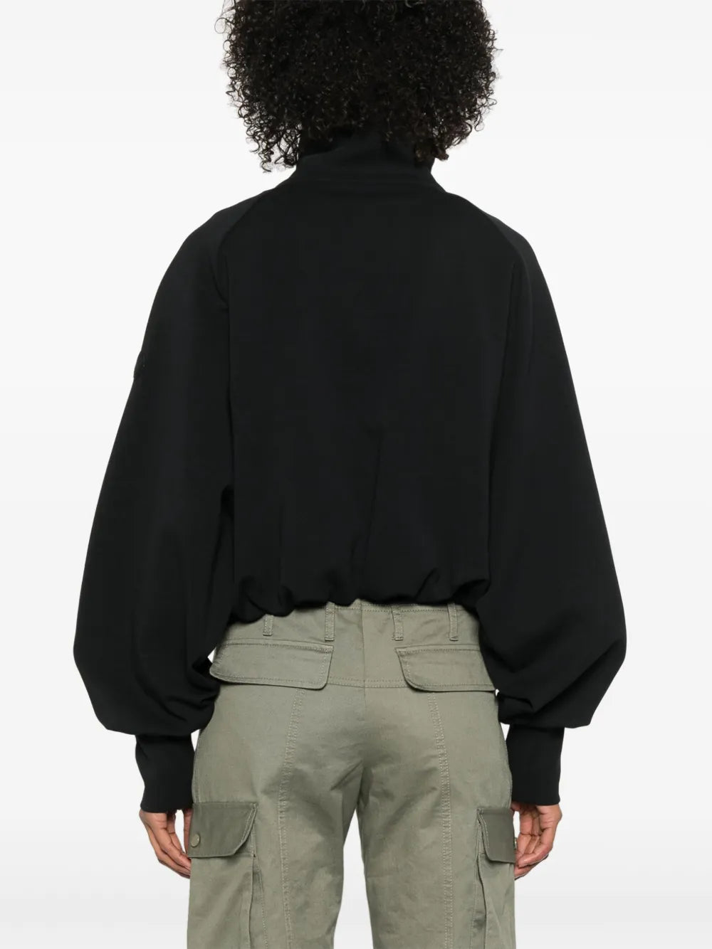 Cropped High-Neck Jacket