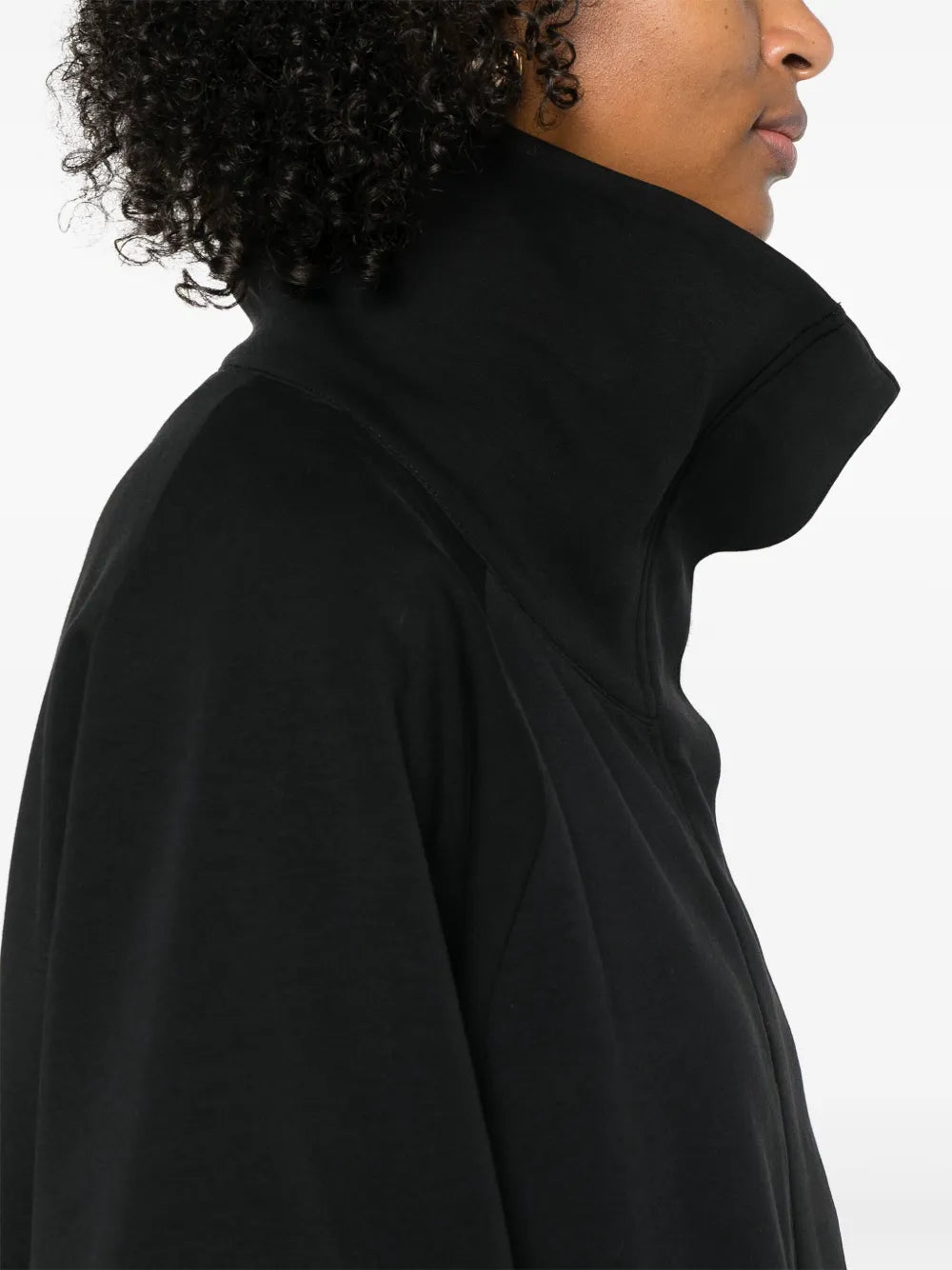 Cropped High-Neck Jacket