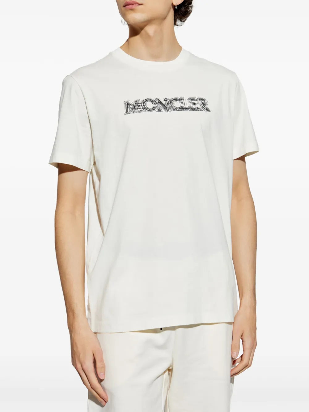 White Blurred Logo T-Shirt