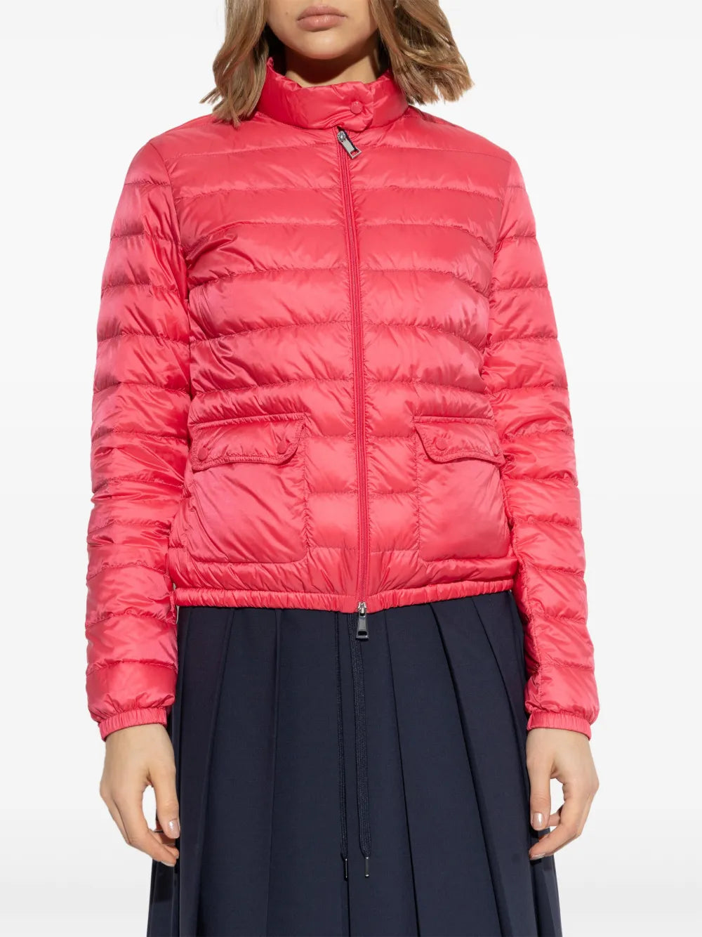 Pink Lightweight Quilted Down Jacket