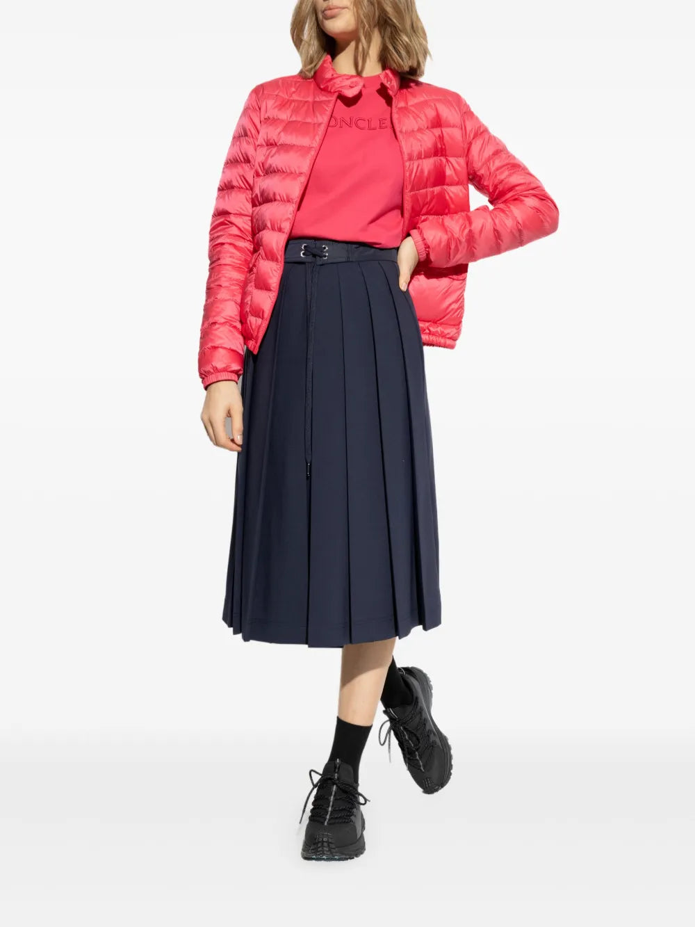 Pink Lightweight Quilted Down Jacket