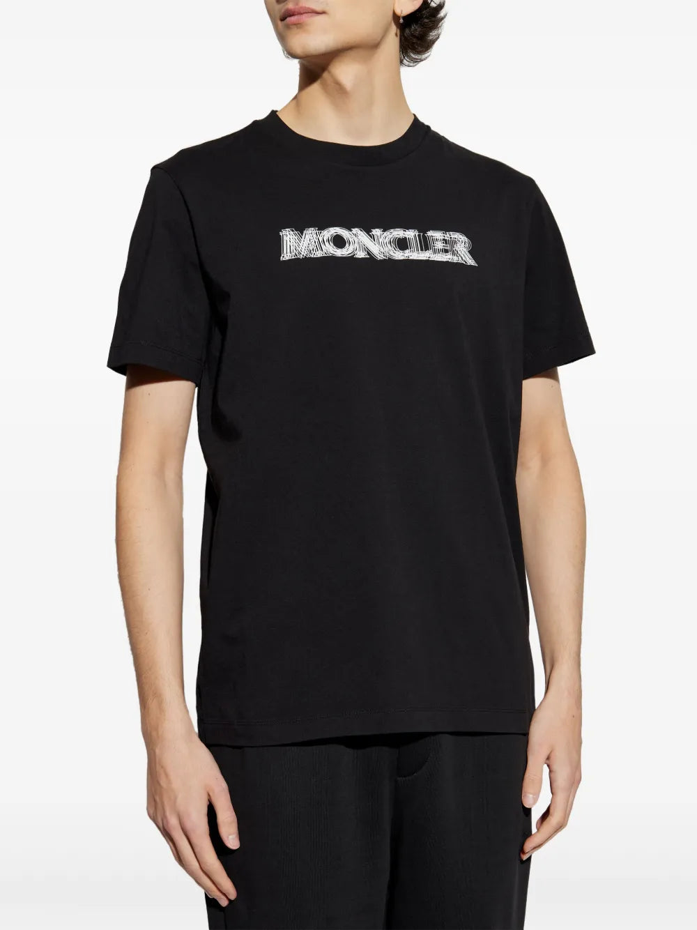 Black Blurred Logo T-Shirt