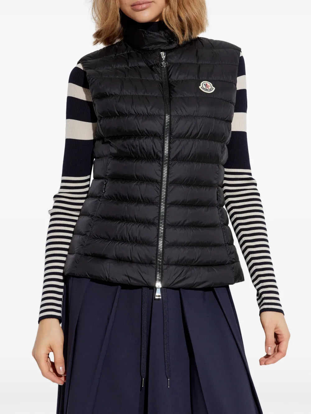 Black Lightweight Quilted Down Vest